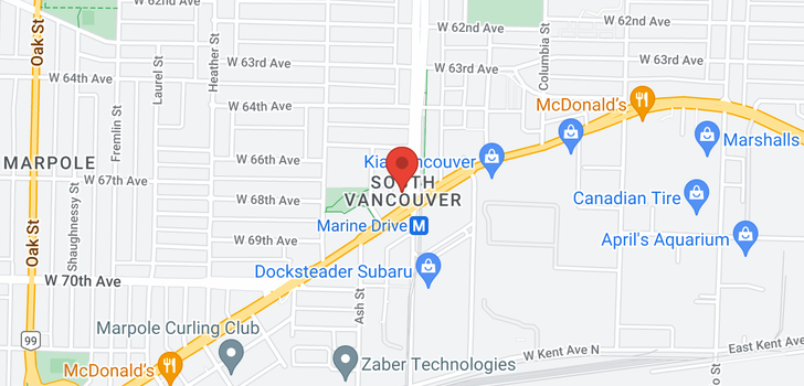 map of 509 8189 CAMBIE STREET